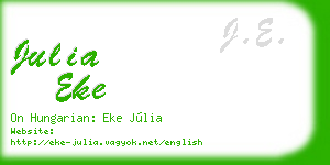 julia eke business card